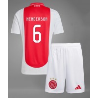 Maglia Calcio Ajax Jordan Henderson #6 Prima Divisa Bambino 2024-25 Manica Corta (+ pantaloncini)